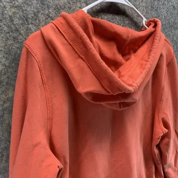 Ralph Lauren Sweater Women's Extra Large Ladies Orange Full Zip Hoodie Vintage - Picture 9 of 11